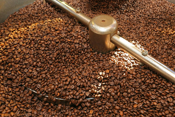 grains de café torréfiés, gros plan - Photo, image