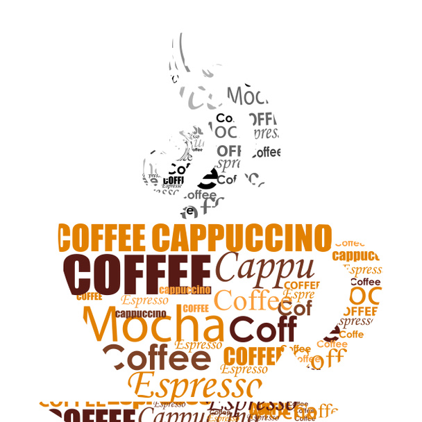 Tipografía taza de café
 - Foto, Imagen