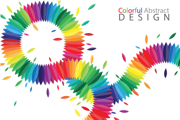 Colorful abstract background vector design - Вектор,изображение