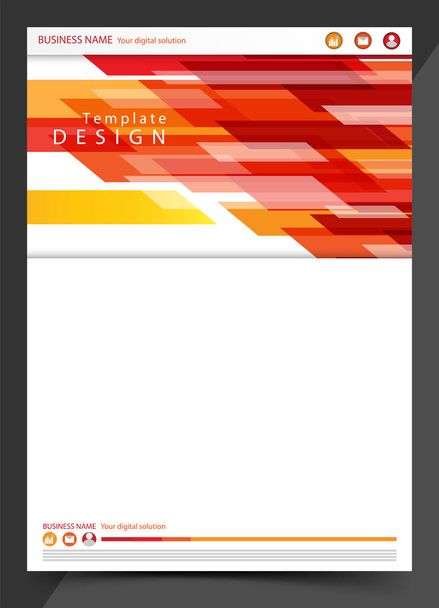 Relatório de capa Design de negócios
 - Vetor, Imagem