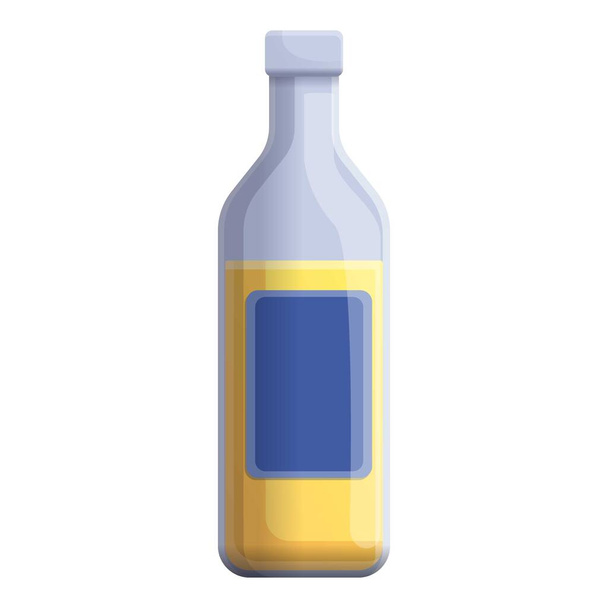 Blonde beer bottle icon, cartoon style - ベクター画像