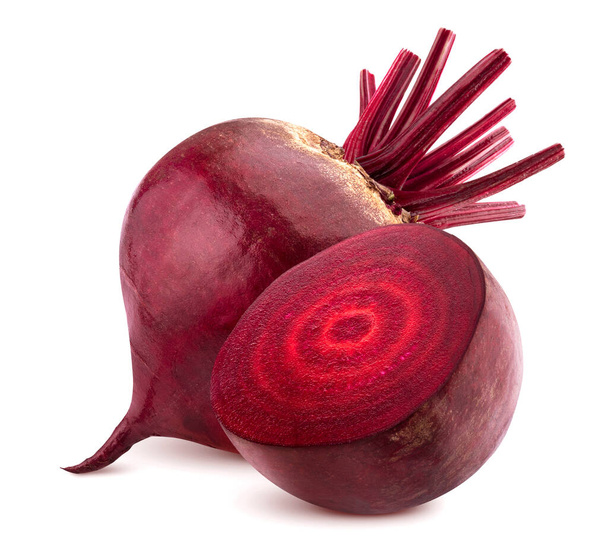 Fresh beetroot isolated on white background with clipping path - Photo, Image