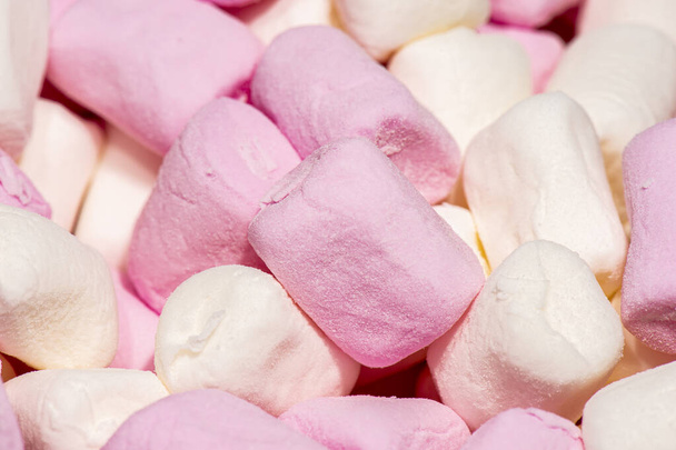 Detailed macro photo marshmallow candy - Fotó, kép