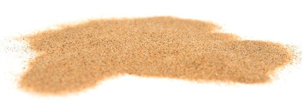 halom homok elszigetelt fehér háttér - Fotó, kép
