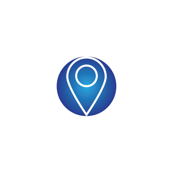 Location point Logo design illustration - Vector, Image