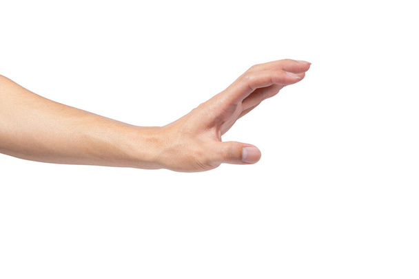 Жест рукой на белом фоне
 - Фото, изображение