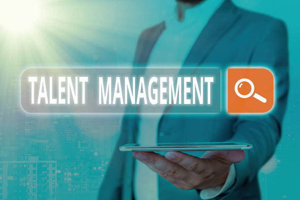 Texte manuscrit Talent Management. Concept signifiant développer les employés supérieurs les plus talentueux disponibles. - Photo, image