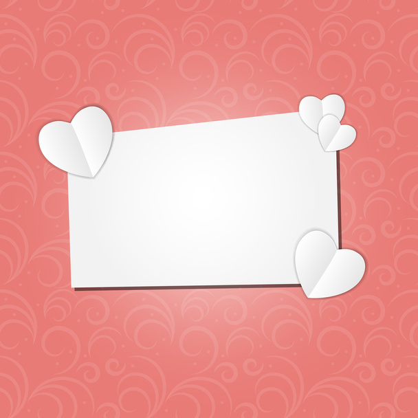 С Днем Святого Валентина открытку с сердцем. Векторная миграция - Вектор,изображение