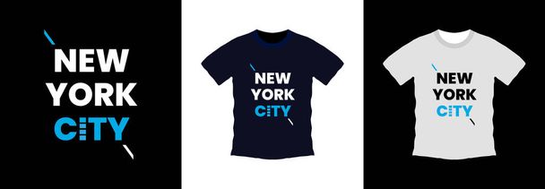 New york city typography t-shirt design. print ready, vector illustration. Global swatches - Vector, Image