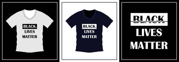 Černé životy hmota typografie t-shirt design. tisk připraven, vektorová ilustrace. Globální vzorníky - Vektor, obrázek