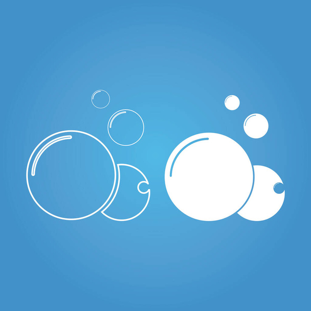 Modèle de conception d'illustration vectorielle d'icône de bulle - Vecteur, image
