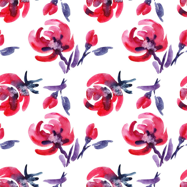 Roses seamless pattern - Foto, afbeelding