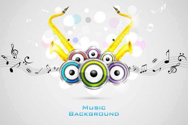 Abstract Music Background - Vector, Image