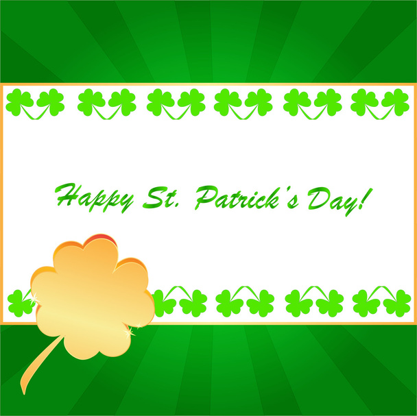 Kleeblätter Hintergrund zu St. Patrick 's Day - Foto, Bild