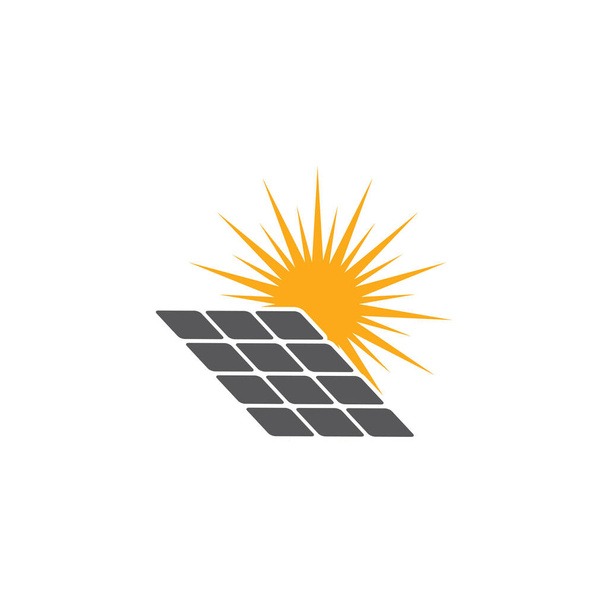 πρότυπο διάνυσμα λογότυπου ηλιακής ενέργειας - Διάνυσμα, εικόνα