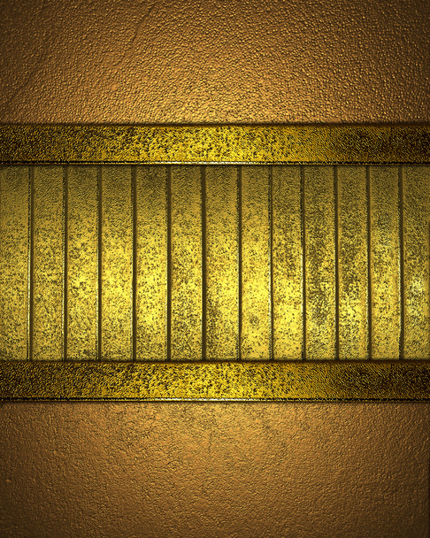 Gold texture striped with gold edges - Foto, Imagen