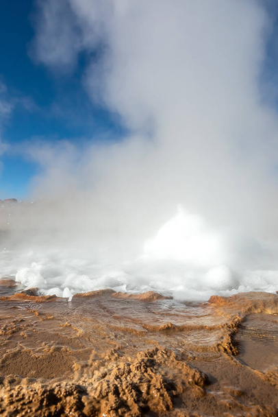 El Tatio geysers , San Pedro de Atacama, Chile. South America. - Photo, Image