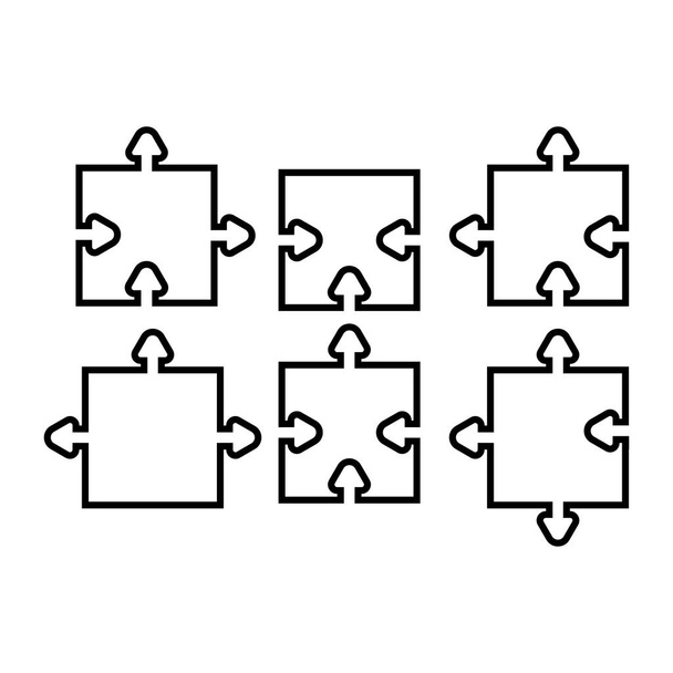 puzzle vector icono vector ilustración
 - Vector, imagen