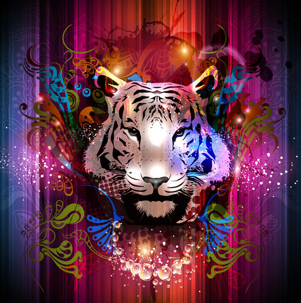 Tiger dekorativ - Foto, Bild
