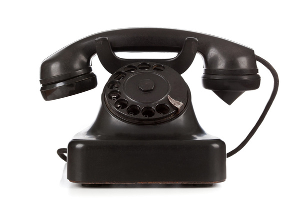 oude retro bakelite telefoon - Foto, afbeelding