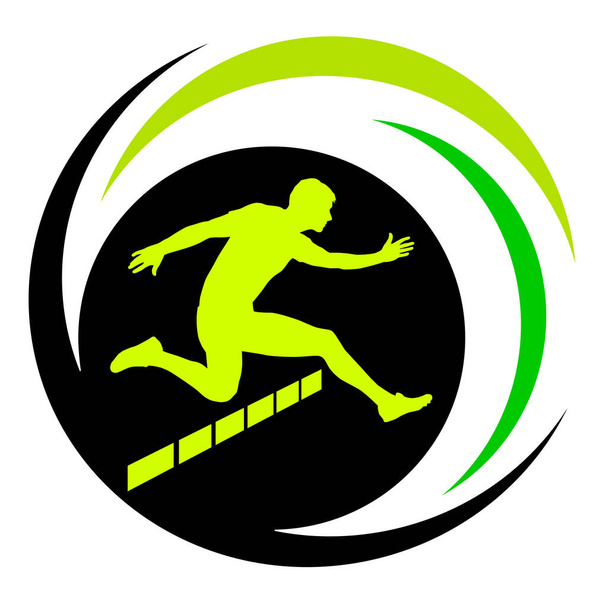 atletismo esporte gráfico em qualidade vetorial
 - Vetor, Imagem