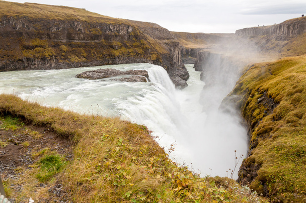 Gullfoss waterfall on Hvita river - Iceland - Foto, Imagem