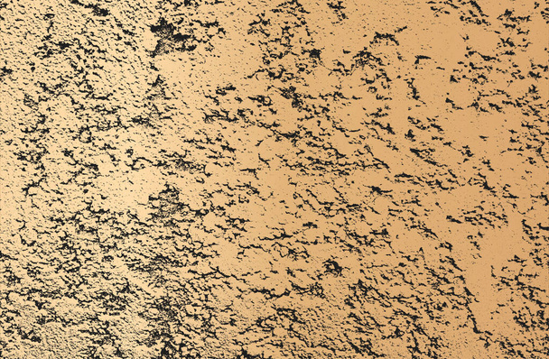 Texture de recouvrement détériorée de béton craqué beige, de pierre ou d'asphalte. arrière-plan grunge. illustration vectorielle abstraite demi-teinte - Vecteur, image