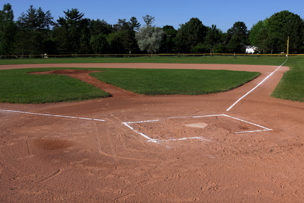 otevřené baseballové hřiště - Fotografie, Obrázek