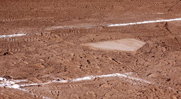 Dirty Home Plate - Photo, Image
