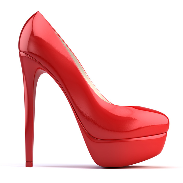 Red high heel - Foto, imagen