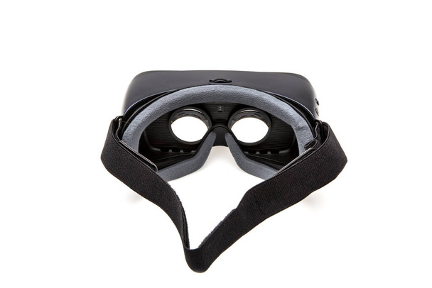 Virtual reality glasses - Virtual reality helmet isolated on white background. - Photo, Image