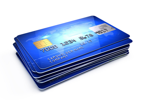 stapel van credit cards - Foto, afbeelding