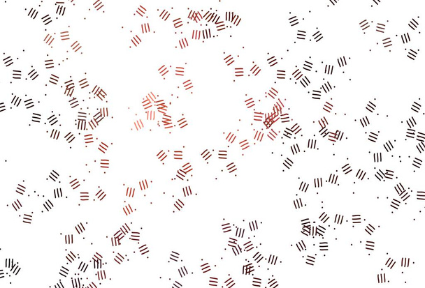 Tessitura vettoriale rosso chiaro con linee colorate, punti. Illustrazione moderna geometrica astratta con linee. Modello di annuncio, opuscoli, opuscoli
. - Vettoriali, immagini