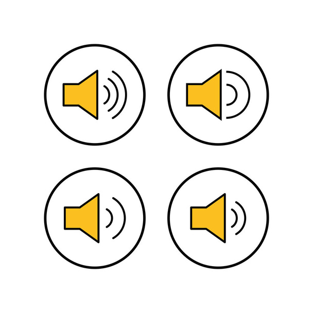 Speaker icons set. Volume icon. Loudspeaker icon vector. Audio. Soun - Vector, Image