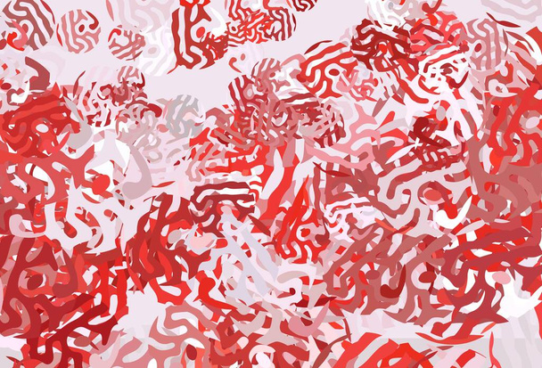 Φωτεινό κόκκινο διανυσματικό μοτίβο με τυχαίες μορφές. Πολύχρωμες χαοτικές μορφές με κλίση στο σύγχρονο στυλ. Κομψό σχέδιο για ταπετσαρίες. - Διάνυσμα, εικόνα