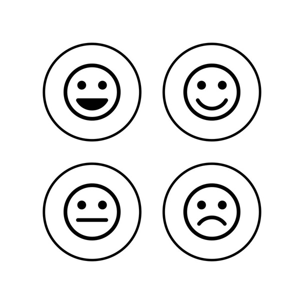 Smile icons set. Smile vector icon. Emoticon Icon vector. Emoj - Vector, Image