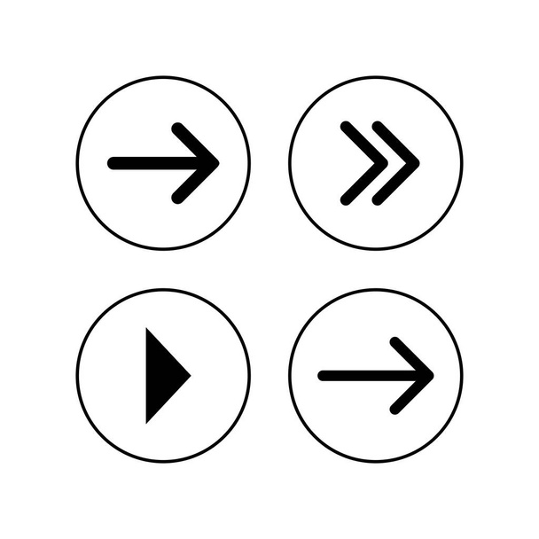 Conjunto de iconos de flecha. Símbolo de flecha. Flecha vector ico
 - Vector, Imagen