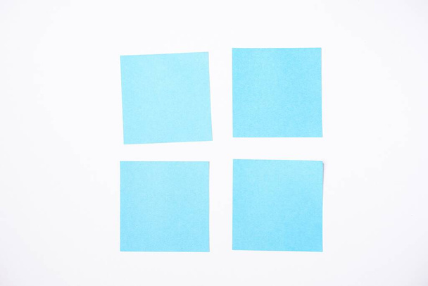 Sticky notes against white background, copy space for text - Photo, Image