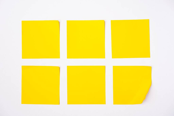 Sticky notes against white background, copy space for text - Photo, Image