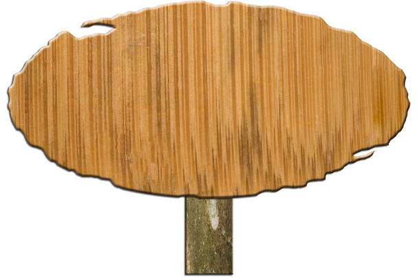 Jelzés fa fehér háttér - Fotó, kép