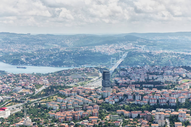 κορυφαία άποψη της σύγχρονης πόλης, Κωνσταντινούπολη, Τούκι - Φωτογραφία, εικόνα