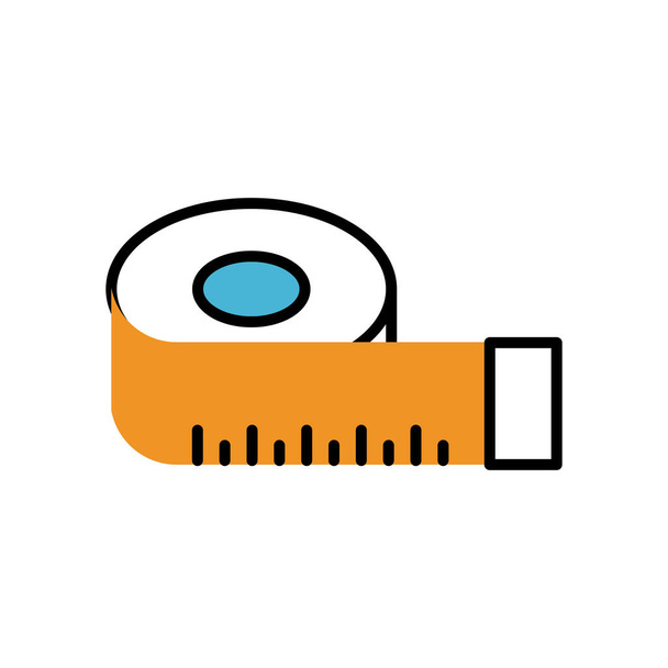 cinta métrica relleno icono de estilo
 - Vector, Imagen