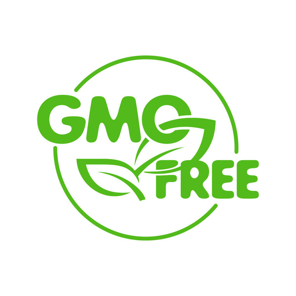 Alimentos sanos orgánicos naturales libres de OMG
  - Vector, imagen