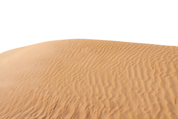 Big hot sand dune on white background - Φωτογραφία, εικόνα