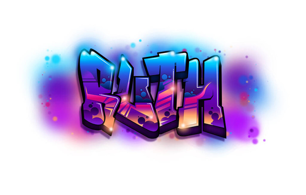 ruth Graffiti Name Text Design - Photo, Image