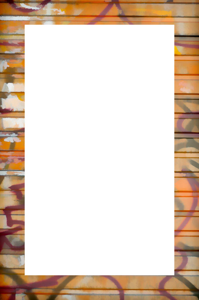 Стара пофарбована рамка з ретро візерунком
 - Фото, зображення