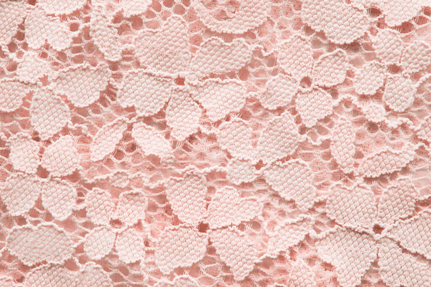 Floral rose textile lace closeup as a background - Foto, imagen