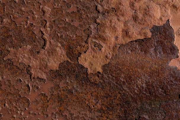 Rusty corroded iron metal background texture - Fotoğraf, Görsel