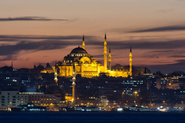 Santa Sofia à noite, Istambul
. - Foto, Imagem