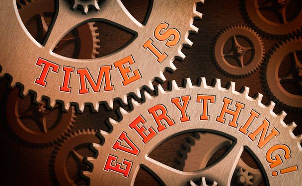 Texto de escrita de palavras Time Is Everything. O conceito de negócio para a significância do tempo influencia grandemente o resultado de um evento
. - Foto, Imagem